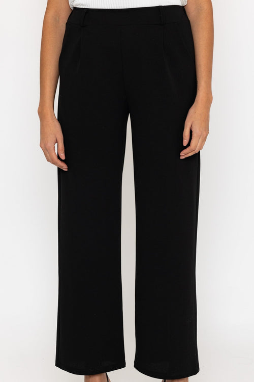 Carraig Donn Black Wide Leg Trousers