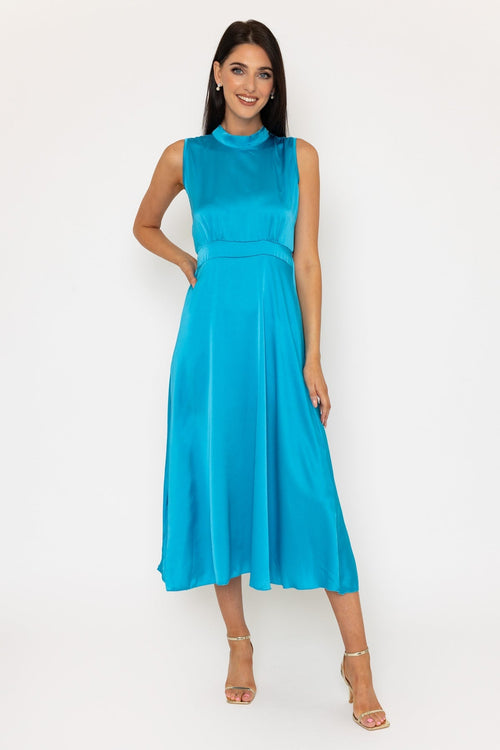 Blue Michelle Midi Dress