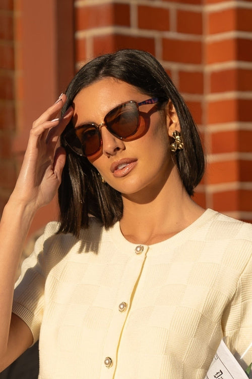 Brown Cateye Sunglasses