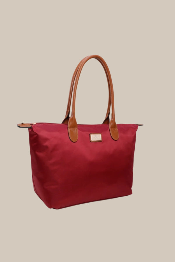Carraig Donn Burgundy Nylon Tote Bag
