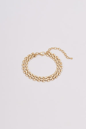 Carraig Donn Gold Woven Link Bracelet