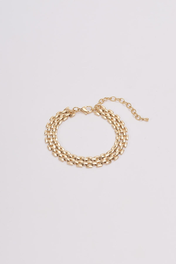 Carraig Donn Gold Woven Link Bracelet