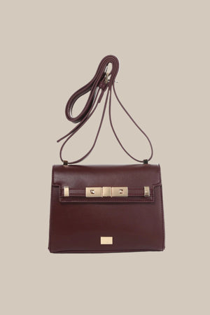 Carraig Donn Moritz Mini Crossbody Bag in Burgundy