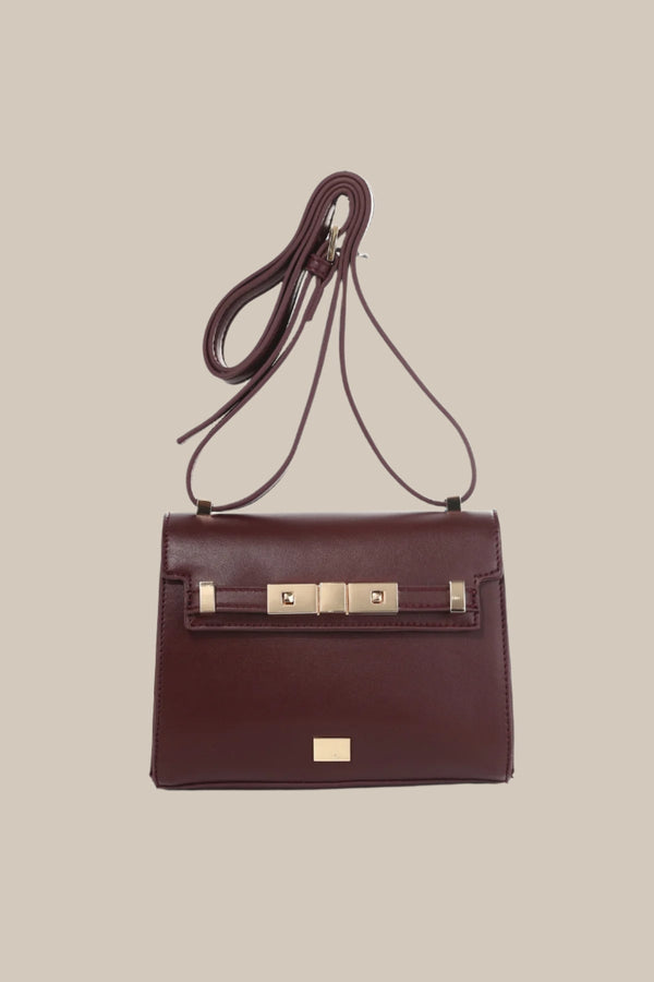 Carraig Donn Moritz Mini Crossbody Bag in Burgundy