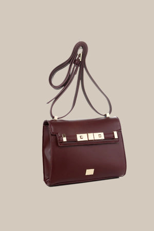 Carraig Donn Moritz Mini Crossbody Bag in Burgundy