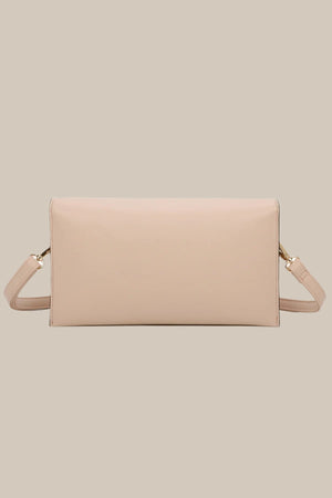 Carraig Donn Pink Clutch Bag With Buckle Detail