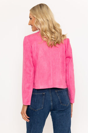 Carraig Donn Pink Suede Jacket Cover Up