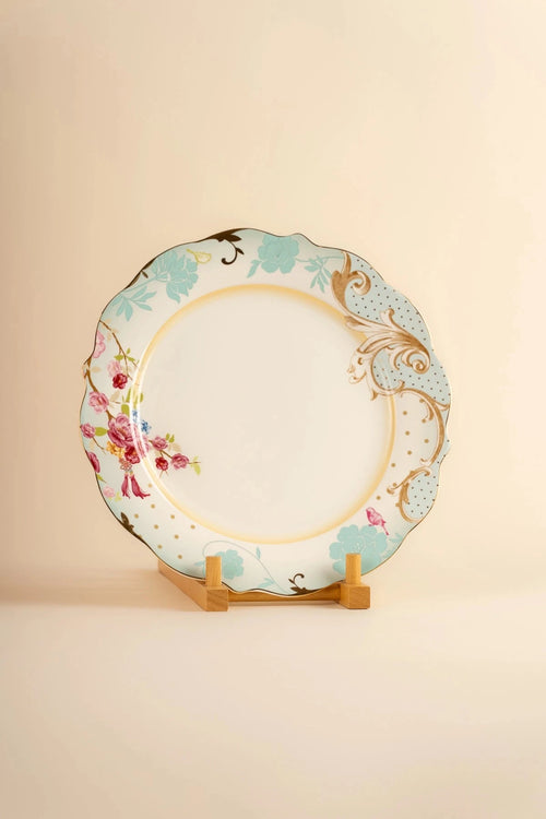 Rosa Belle Blue Dinner Plate