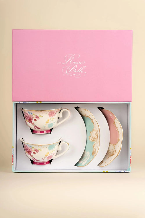 Rosa Belle Cups & Saucer Set