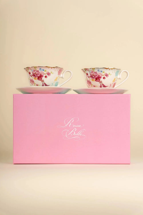 Carraig Donn Rosa Belle Cups & Saucer Set