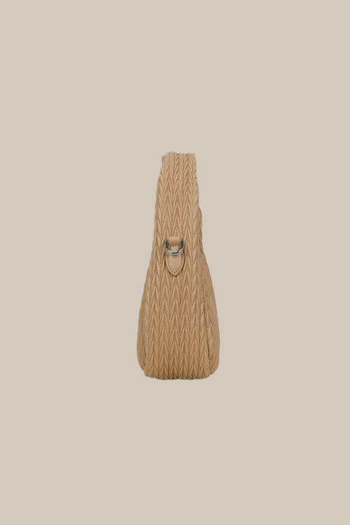 Carraig Donn Taupe Textured Shoulder Bag